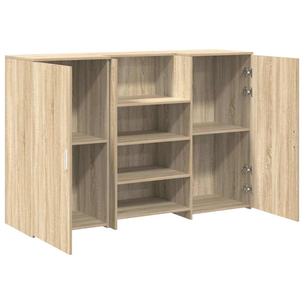 Produktbild för Receptionsdisk sonoma-ek 155x50x103,5 cm konstruerat trä