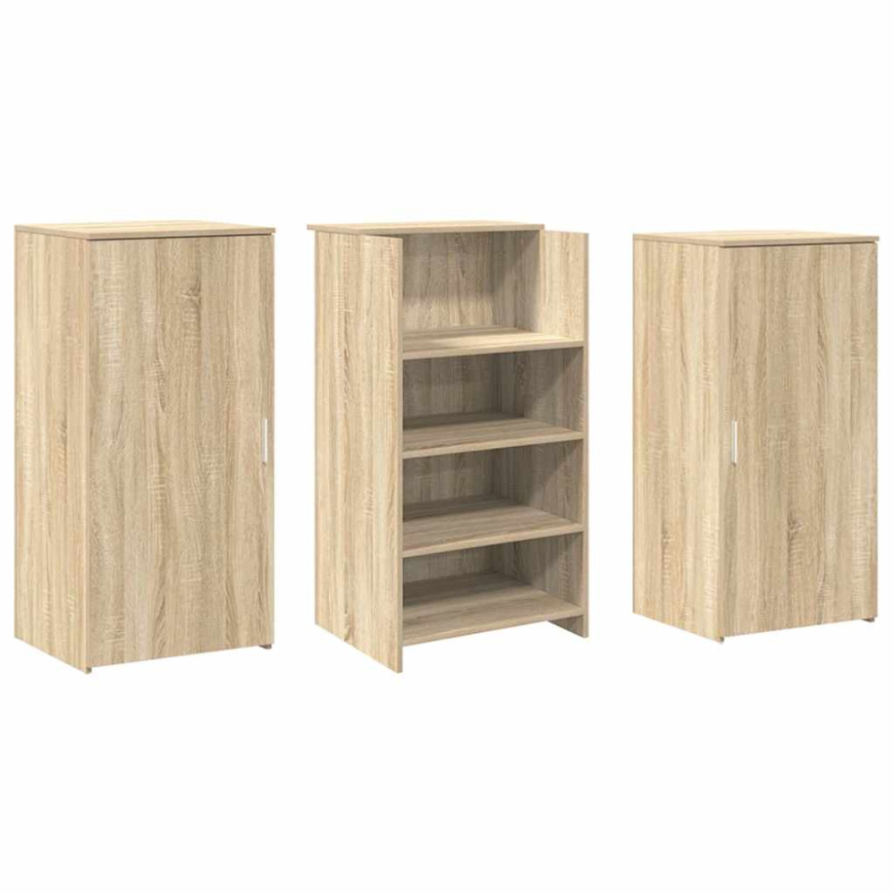 Produktbild för Receptionsdisk sonoma-ek 155x50x103,5 cm konstruerat trä