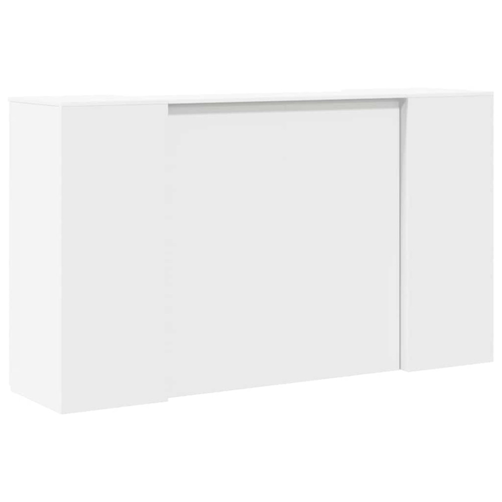 Produktbild för Receptionsdisk vit 180x50x103,5 cm konstruerat trä