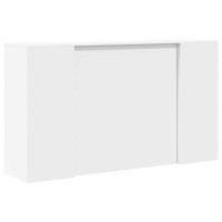 Produktbild för Receptionsdisk vit 180x50x103,5 cm konstruerat trä
