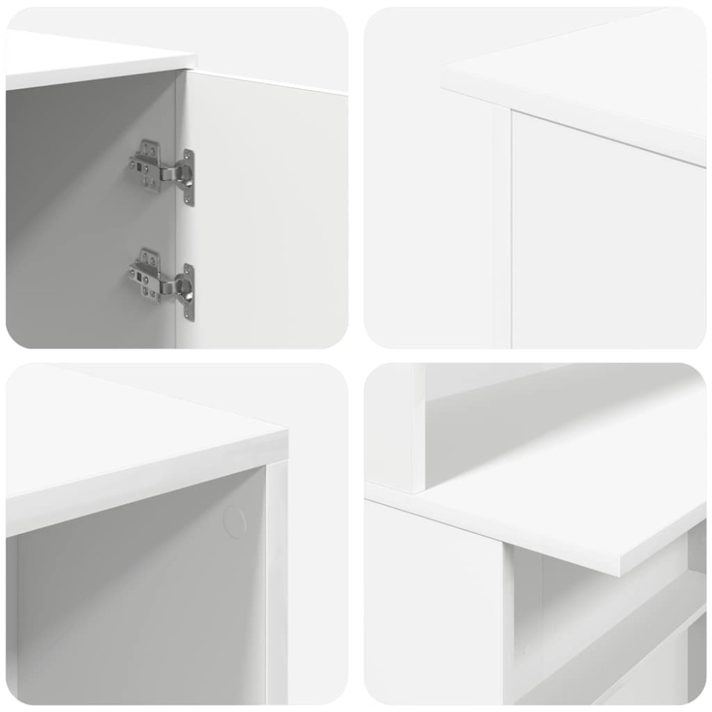 Produktbild för Receptionsdisk vit 180x50x103,5 cm konstruerat trä
