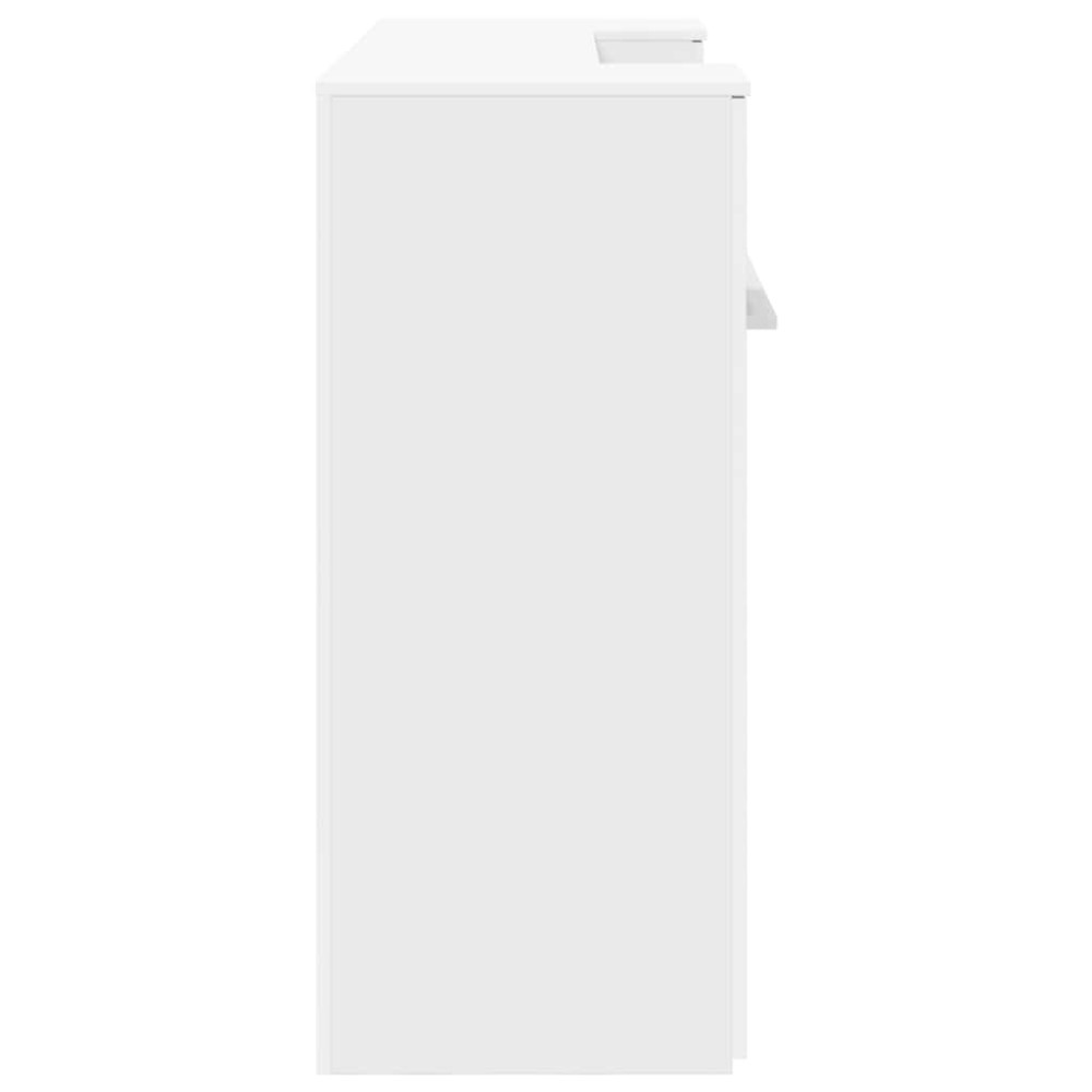 Produktbild för Receptionsdisk vit 180x50x103,5 cm konstruerat trä