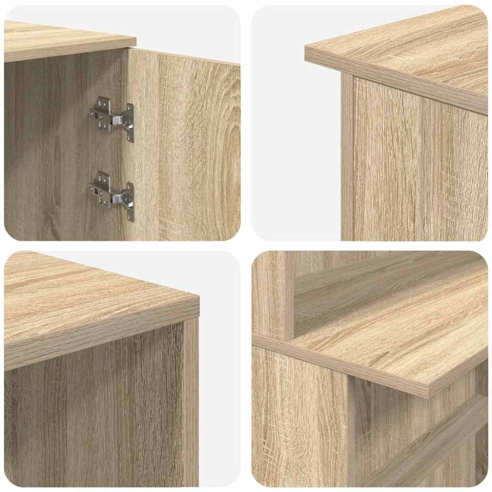 Produktbild för Receptionsdisk sonoma-ek 180x50x103,5 cm konstruerat trä