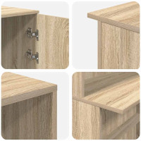 Produktbild för Receptionsdisk sonoma-ek 180x50x103,5 cm konstruerat trä