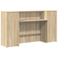 Produktbild för Receptionsdisk sonoma-ek 180x50x103,5 cm konstruerat trä
