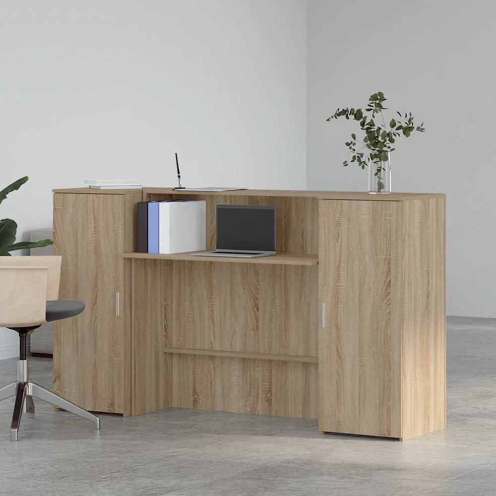Produktbild för Receptionsdisk sonoma-ek 180x50x103,5 cm konstruerat trä