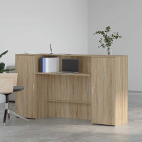 Produktbild för Receptionsdisk sonoma-ek 180x50x103,5 cm konstruerat trä