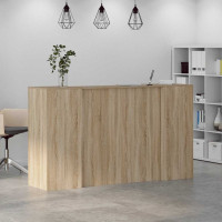 Produktbild för Receptionsdisk sonoma-ek 180x50x103,5 cm konstruerat trä