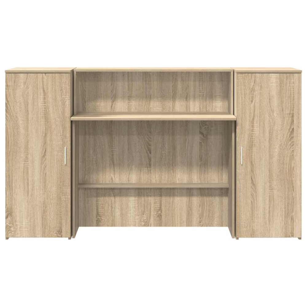 Produktbild för Receptionsdisk sonoma-ek 180x50x103,5 cm konstruerat trä
