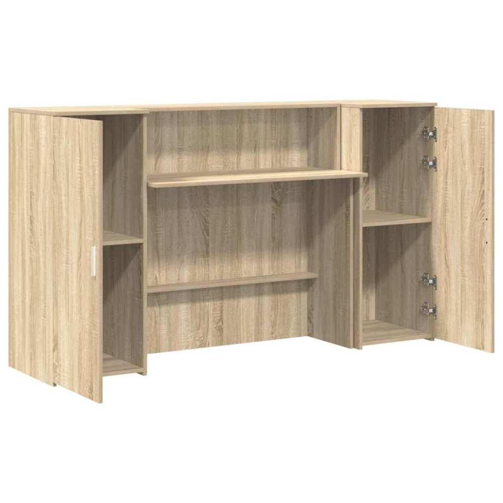 Produktbild för Receptionsdisk sonoma-ek 180x50x103,5 cm konstruerat trä
