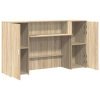 Produktbild för Receptionsdisk sonoma-ek 180x50x103,5 cm konstruerat trä