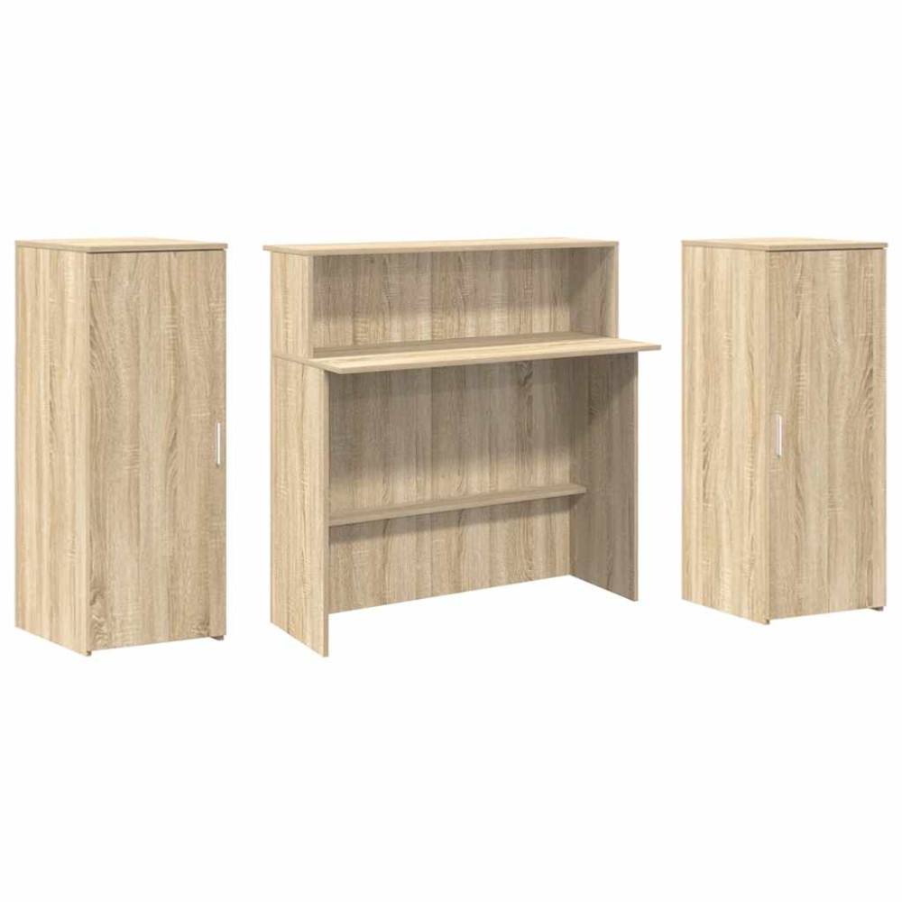 Produktbild för Receptionsdisk sonoma-ek 180x50x103,5 cm konstruerat trä