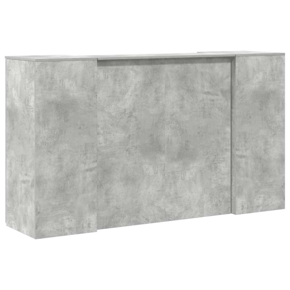 Produktbild för Receptionsdisk betonggrå 180x50x103,5 cm konstruerat trä