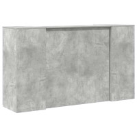 Produktbild för Receptionsdisk betonggrå 180x50x103,5 cm konstruerat trä