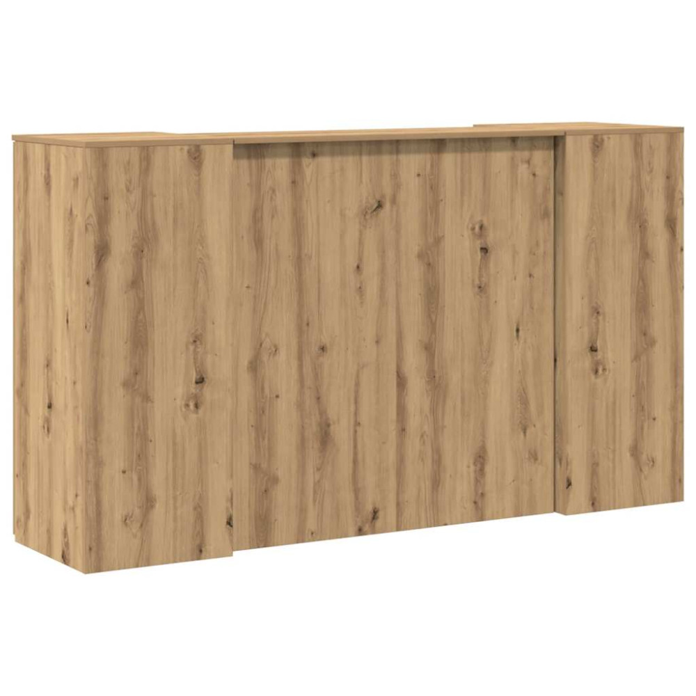 Produktbild för Receptionsdisk artisan ek 180x50x103,5 cm konstruerat trä