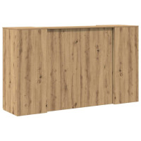 Produktbild för Receptionsdisk artisan ek 180x50x103,5 cm konstruerat trä