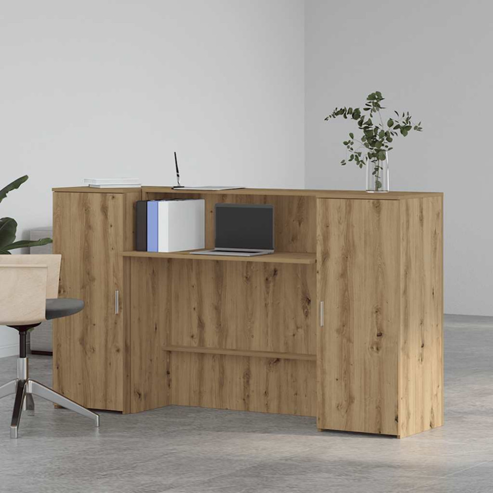 Produktbild för Receptionsdisk artisan ek 180x50x103,5 cm konstruerat trä