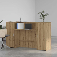 Produktbild för Receptionsdisk artisan ek 180x50x103,5 cm konstruerat trä