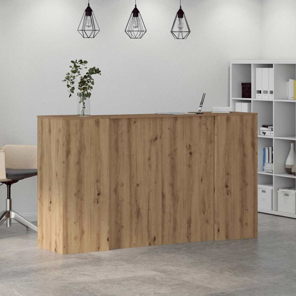 Produktbild för Receptionsdisk artisan ek 180x50x103,5 cm konstruerat trä