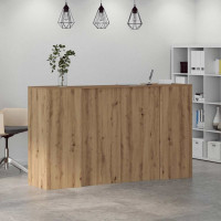 Produktbild för Receptionsdisk artisan ek 180x50x103,5 cm konstruerat trä