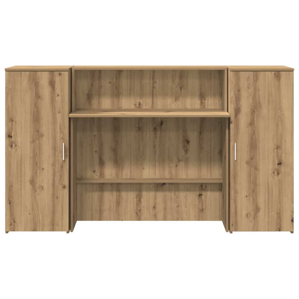 Produktbild för Receptionsdisk artisan ek 180x50x103,5 cm konstruerat trä