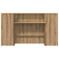 Produktbild för Receptionsdisk artisan ek 180x50x103,5 cm konstruerat trä