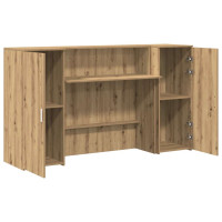 Produktbild för Receptionsdisk artisan ek 180x50x103,5 cm konstruerat trä
