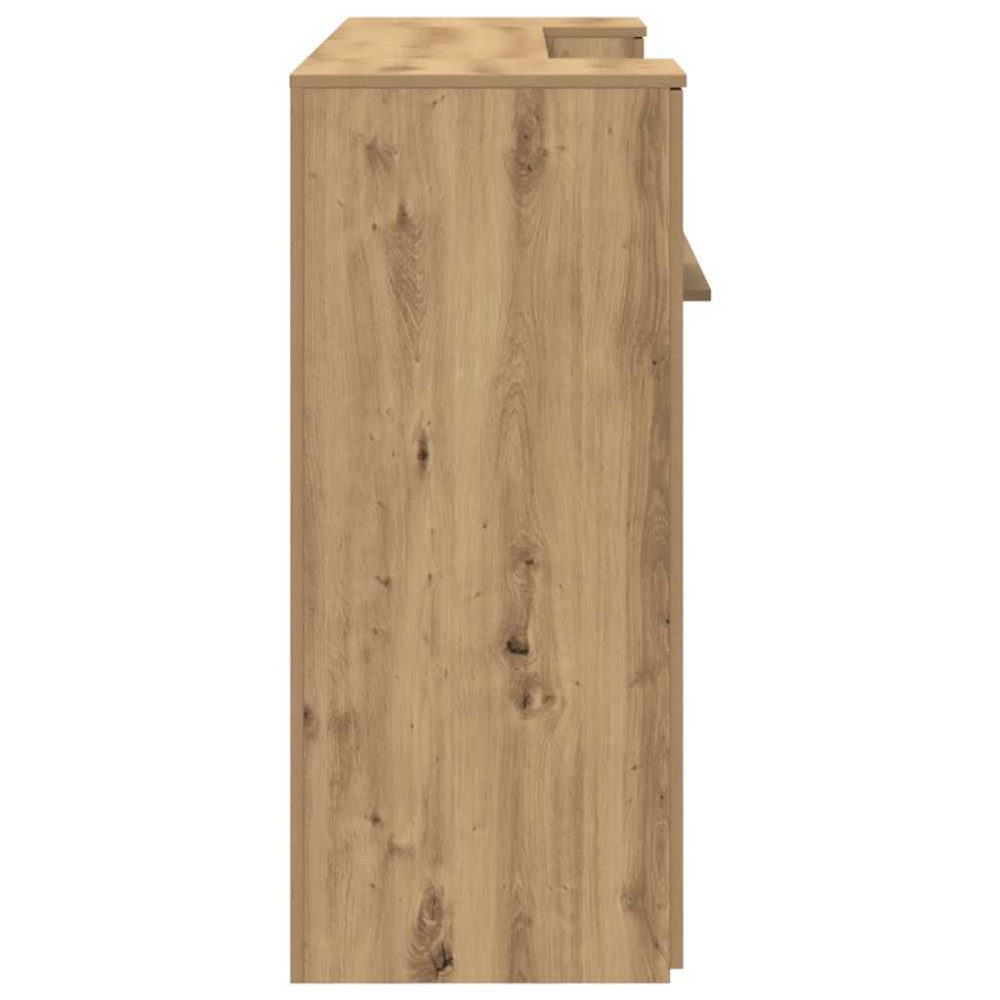 Produktbild för Receptionsdisk artisan ek 180x50x103,5 cm konstruerat trä