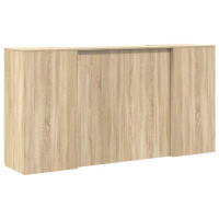 Produktbild för Receptionsdisk sonoma-ek 200x50x103,5 cm konstruerat trä