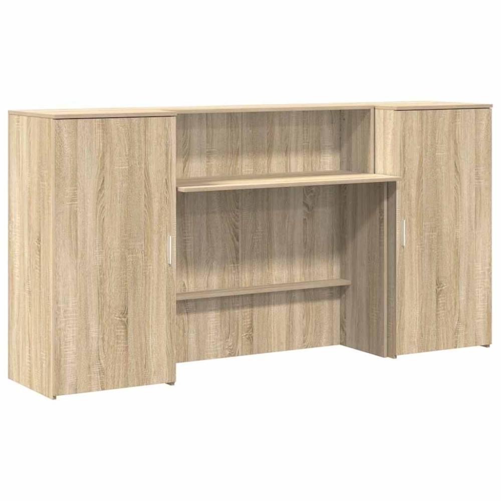 Produktbild för Receptionsdisk sonoma-ek 200x50x103,5 cm konstruerat trä