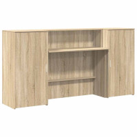 Produktbild för Receptionsdisk sonoma-ek 200x50x103,5 cm konstruerat trä