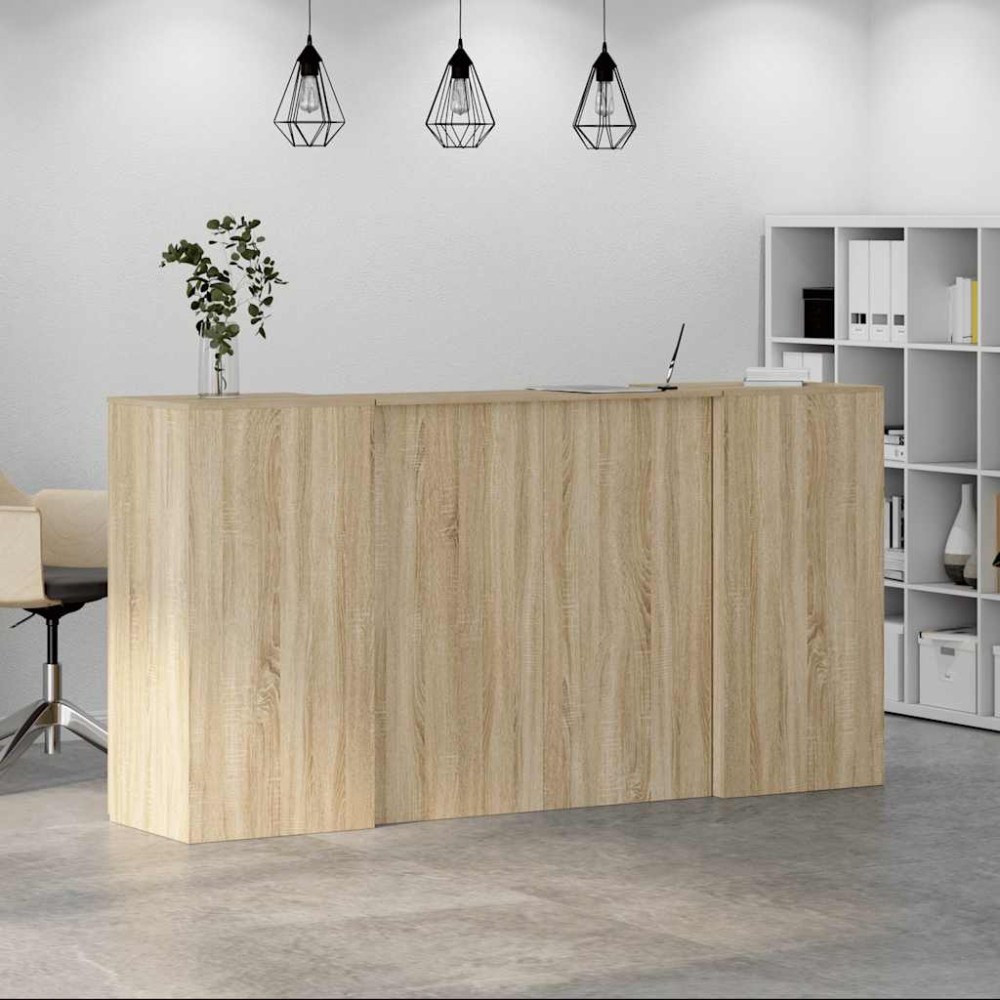Produktbild för Receptionsdisk sonoma-ek 200x50x103,5 cm konstruerat trä