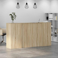 Produktbild för Receptionsdisk sonoma-ek 200x50x103,5 cm konstruerat trä