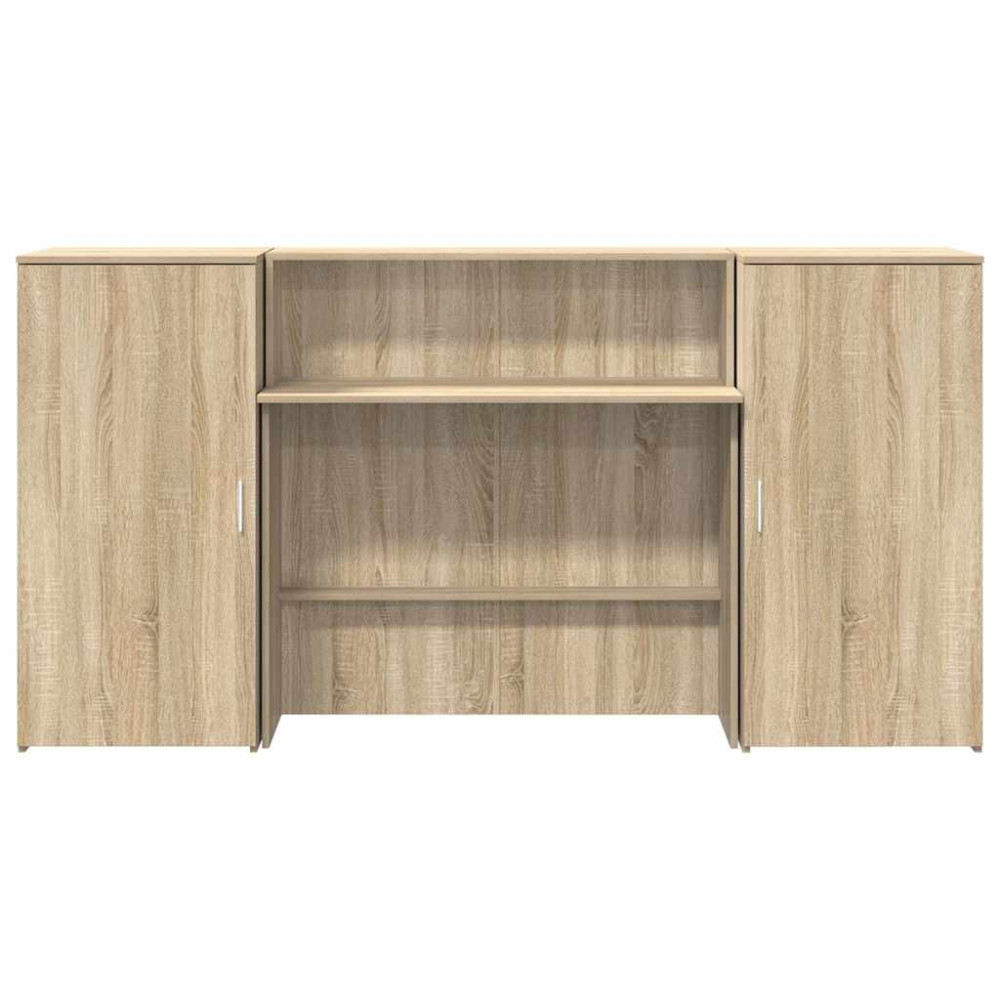 Produktbild för Receptionsdisk sonoma-ek 200x50x103,5 cm konstruerat trä