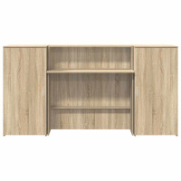Produktbild för Receptionsdisk sonoma-ek 200x50x103,5 cm konstruerat trä