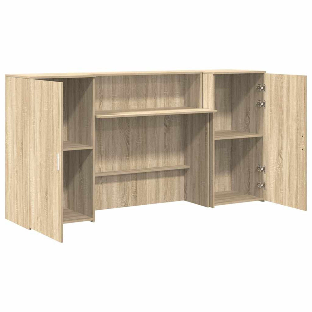 Produktbild för Receptionsdisk sonoma-ek 200x50x103,5 cm konstruerat trä