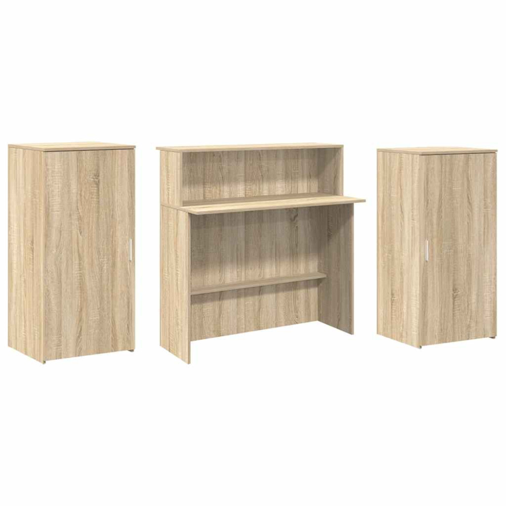Produktbild för Receptionsdisk sonoma-ek 200x50x103,5 cm konstruerat trä