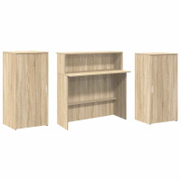 Produktbild för Receptionsdisk sonoma-ek 200x50x103,5 cm konstruerat trä