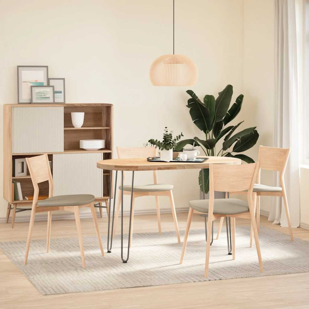 Produktbild för hårnålsben för konsolbord för konsolbord 4 st naturstål 72 cm massivt stål