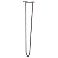 Produktbild för hårnålsben för konsolbord för konsolbord 4 st naturstål 72 cm massivt stål