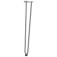 Produktbild för hårnålsben för konsolbord för konsolbord 4 st naturstål 72 cm massivt stål