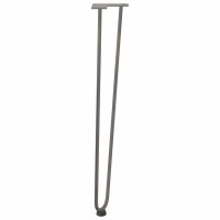 Produktbild för hårnålsben för konsolbord för konsolbord 4 st naturstål 72 cm massivt stål