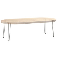 Produktbild för hårnålsben för konsolbord för konsolbord 4 st naturstål 72 cm massivt stål