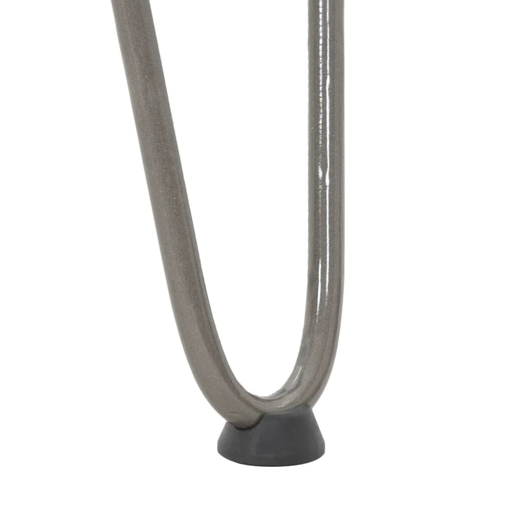 Produktbild för hårnålsben för konsolbord för konsolbord 4 st naturstål 72 cm massivt stål