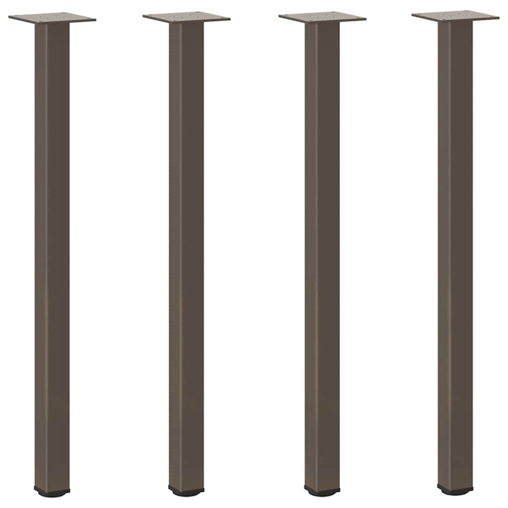 Produktbild för Konsolbordsben 4 st naturstål 72-74 cm stål