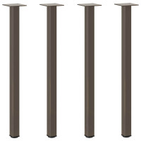Produktbild för Konsolbordsben 4 st naturstål 72-74 cm stål