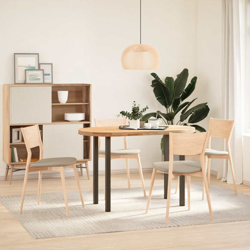 Produktbild för Konsolbordsben 4 st naturstål 72-74 cm stål