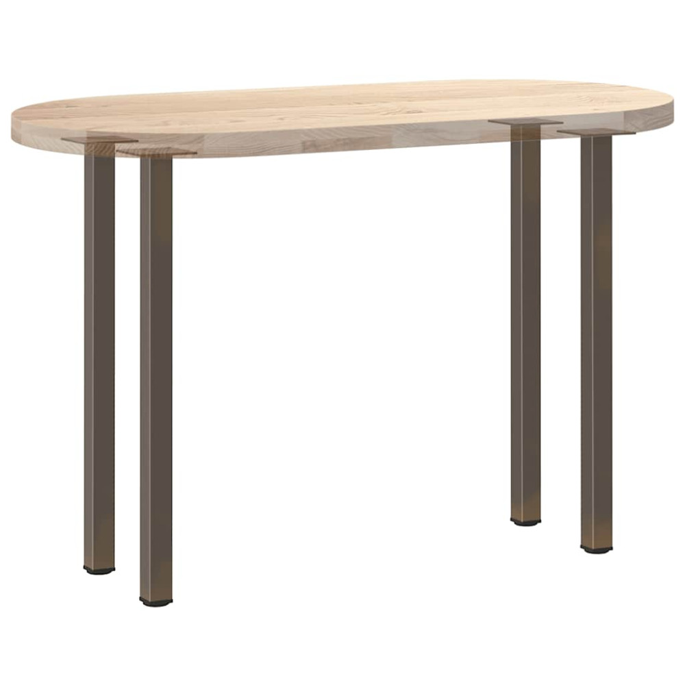 Produktbild för Konsolbordsben 4 st naturstål 72-74 cm stål