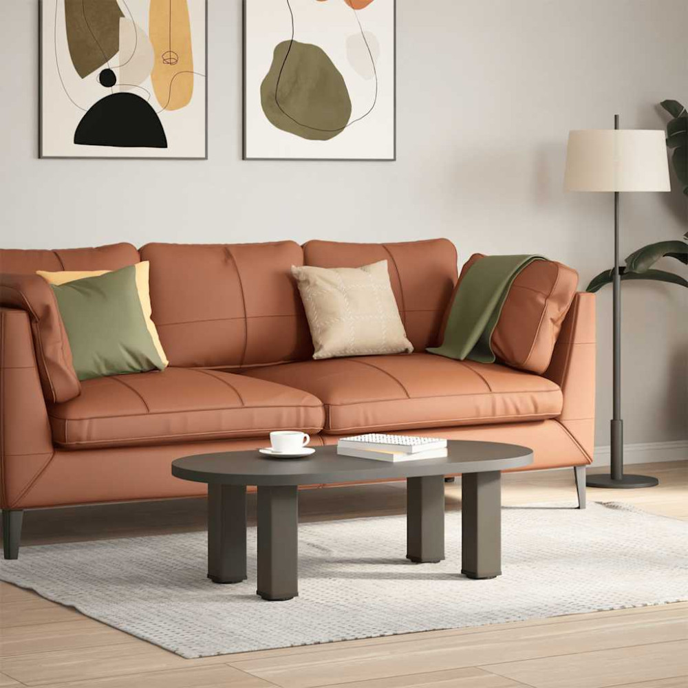 Produktbild för Soffbordsben 4 st naturstål 42-44 cm stål