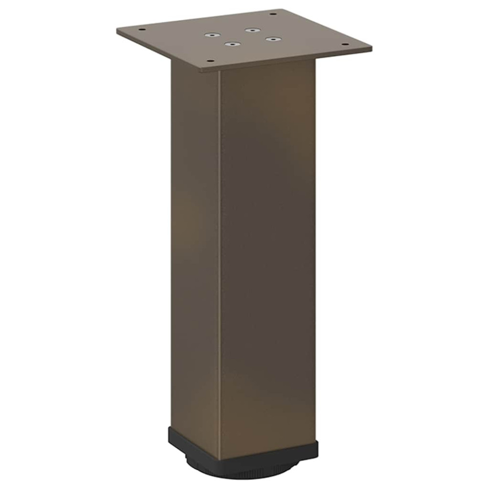 Produktbild för Soffbordsben 4 st naturstål 42-44 cm stål